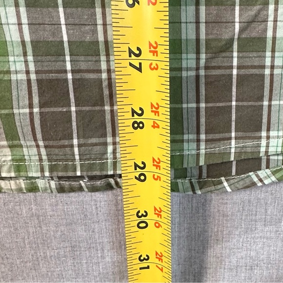 Fox Racing Men's Casual Green and Brown Plaid Shirt SZ XXL - Picture 10 of 11